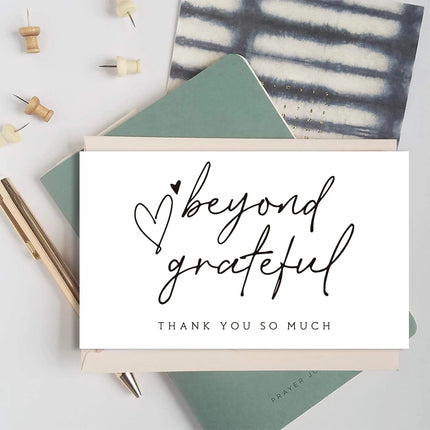 JIMITU Custom Thank You Cards Full Color Double Sided Biz by zapcart