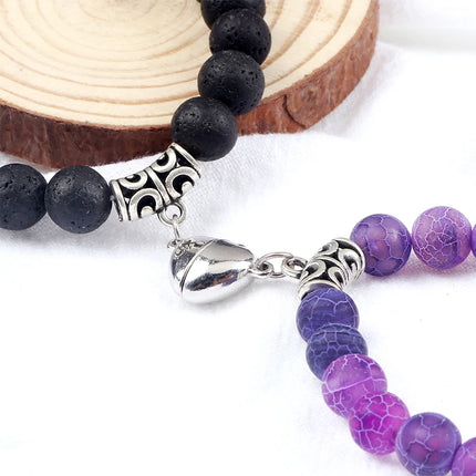 Reliatonny Natural Stone Beads Bracelet For Lovers Magnet by zapcart