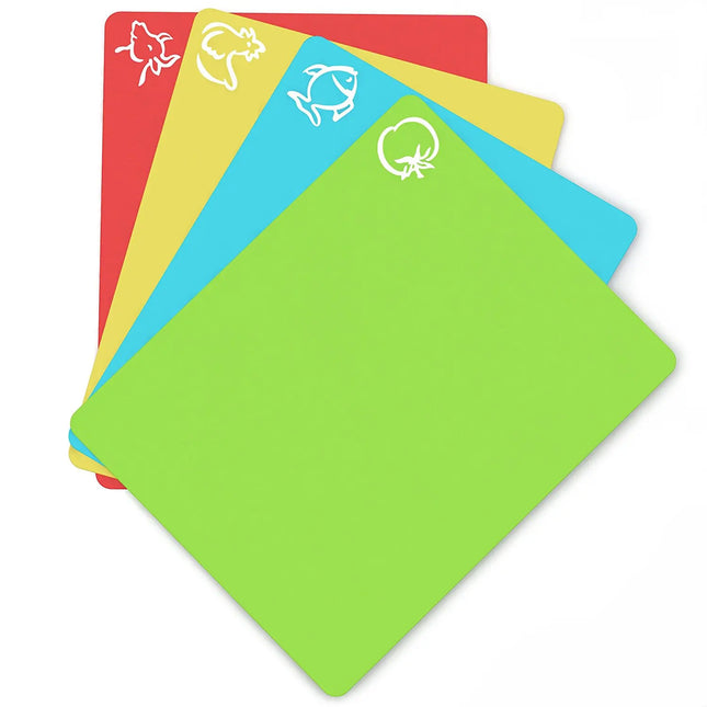 Leeseph Flexible Non Slip Chopping Block Set Of 4 Mats Pro by zapcart