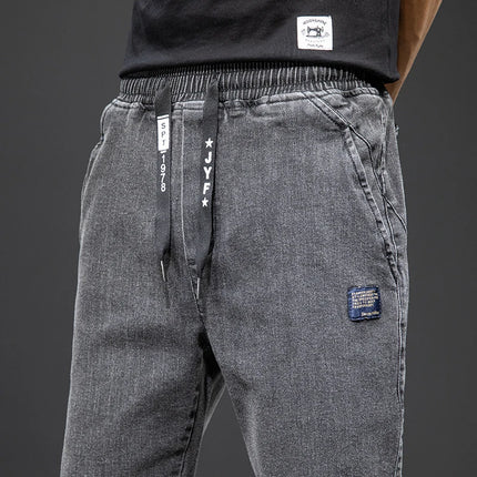 Anbican Men Plus Size Cargo Jeans Baggy Denim Jogger by zapcart