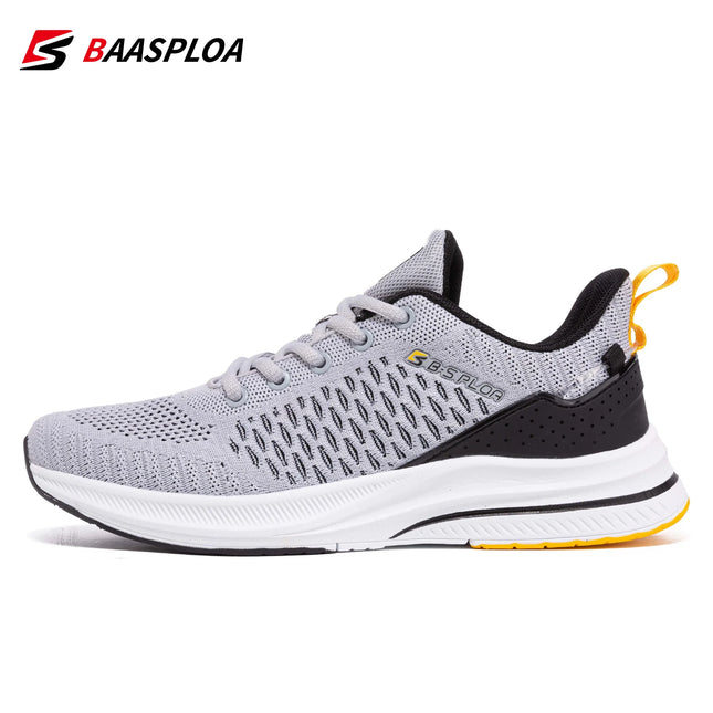 BAASPLOA Men Breathable Mesh Running Shoes Non Slip Comfort by zapcart