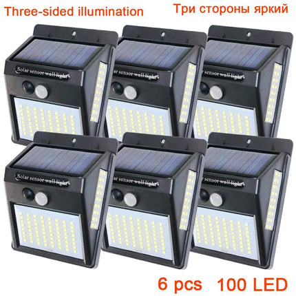 Dengsum Solar Motion Sensor 3 Sided Garden LED Path Light by zapcart