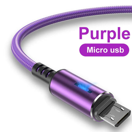 Maerknon Micro USB Cable Fast Charging 3A LED Android by zapcart