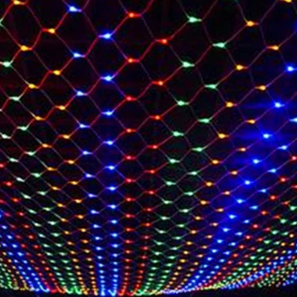 WHATOOK LED Net String Lights 3x2m And 6x4m Outdoor Decor by zapcart
