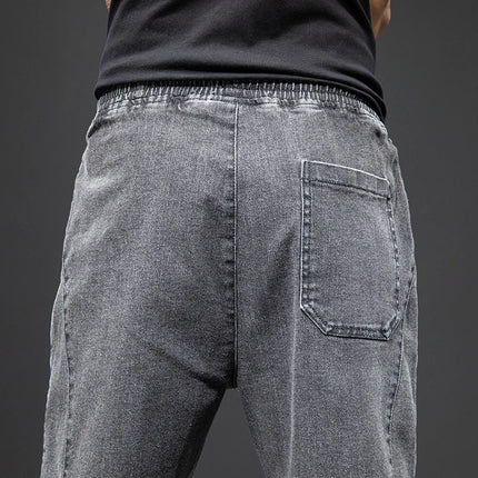 Anbican Men Plus Size Cargo Jeans Baggy Denim Jogger by zapcart