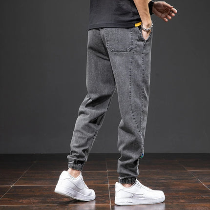 Anbican Men Plus Size Cargo Jeans Baggy Denim Jogger by zapcart