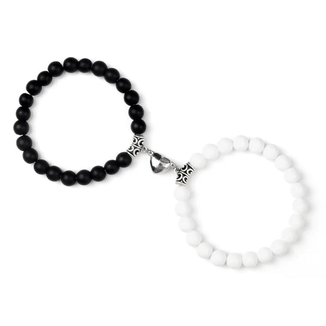 Reliatonny Natural Stone Beads Bracelet For Lovers Magnet by zapcart