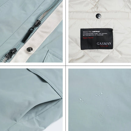GASMAN Women Quilted Hooded Parka Jacket Spring Autumn by zapcart