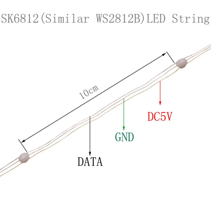 TNALANT 5V Bluetooth RGB Addressable LED Strip 2m Bedroom by zapcart