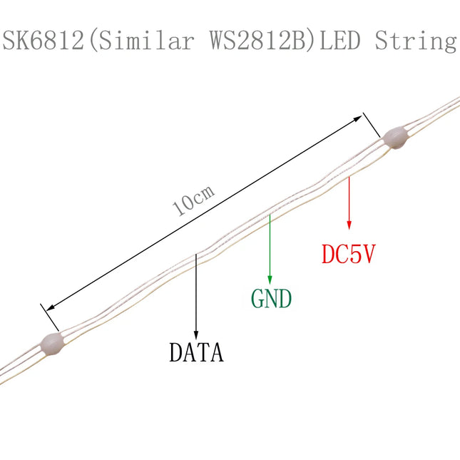 TNALANT 5V Bluetooth RGB Addressable LED Strip 2m Bedroom by zapcart