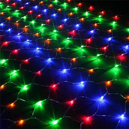 WHATOOK LED Net String Lights 3x2m And 6x4m Outdoor Decor by zapcart