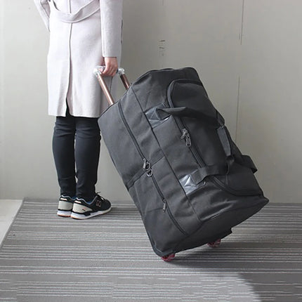 GraspDream Study Abroad Lightweight Canvas Trolley Bag 26In by zapcart