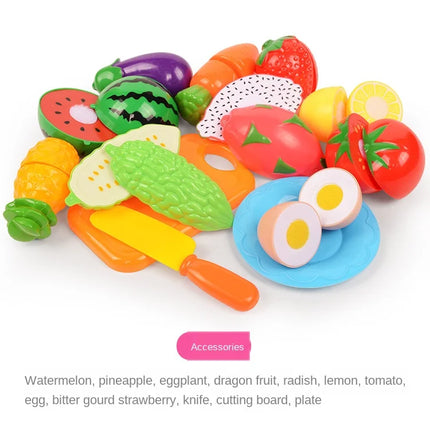 Educational Kids Kitchen Cutting Fruit Set 6 10 13 24 Pcs by zapcart