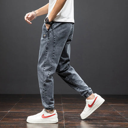 Anbican Men Plus Size Cargo Jeans Baggy Denim Jogger by zapcart