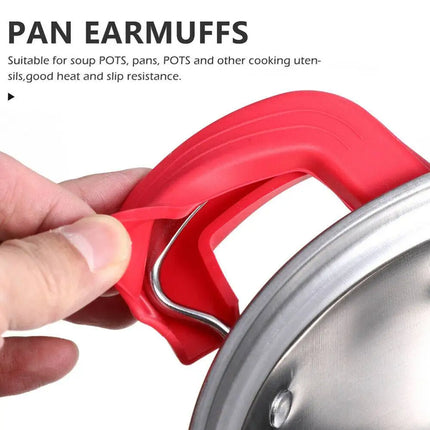 Silicone Pot Handle Holder 2pc Grips Heatproof Home Cooks by zapcart