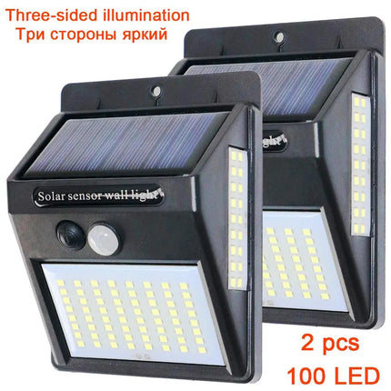 Dengsum Solar Motion Sensor 3 Sided Garden LED Path Light by zapcart