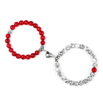 Reliatonny Natural Stone Beads Bracelet For Lovers Magnet by zapcart