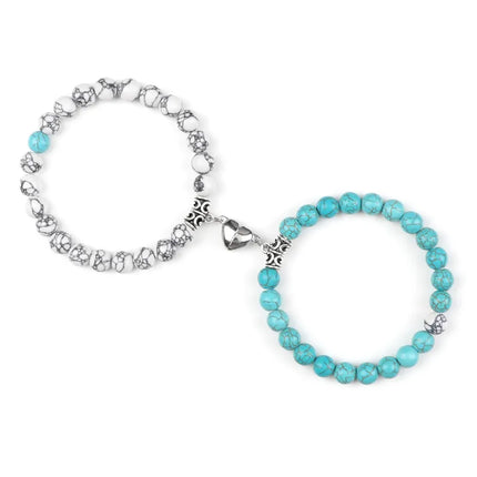 Reliatonny Natural Stone Beads Bracelet For Lovers Magnet by zapcart