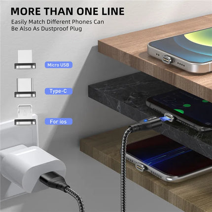 USLION Magnetic Charger Cable For iPhone Fast Charge by zapcart