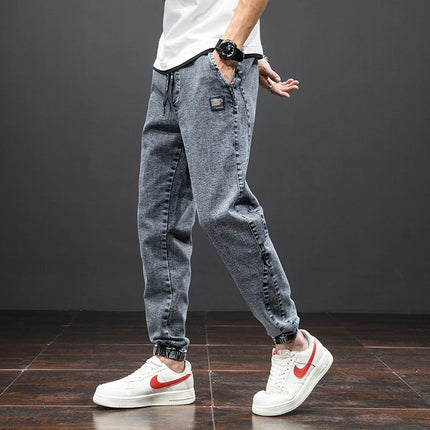 Anbican Men Plus Size Cargo Jeans Baggy Denim Jogger by zapcart