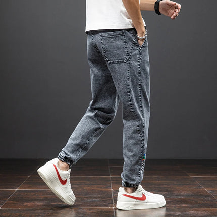 Anbican Men Plus Size Cargo Jeans Baggy Denim Jogger by zapcart