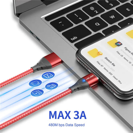 USLION Magnetic Charger Cable For iPhone Fast Charge by zapcart