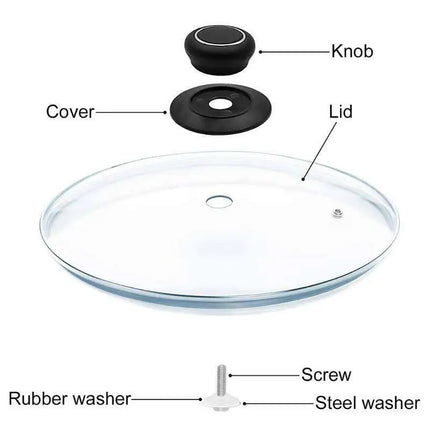 Universal Pot Lid Handle Replacement Glass Knob For Home by zapcart
