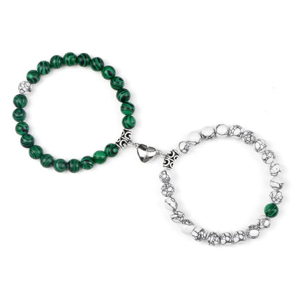 Reliatonny Natural Stone Beads Bracelet For Lovers Magnet by zapcart