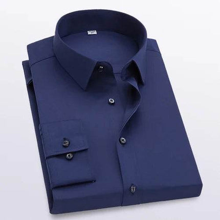 Qj Cinga Men Slim Fit Formal Shirt Square Collar 5XL by zapcart