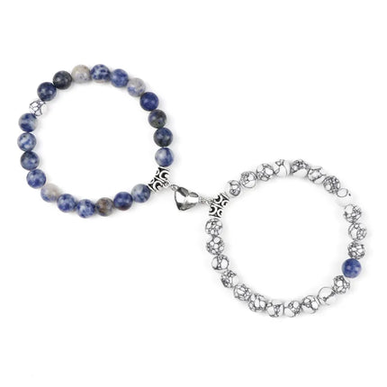 Reliatonny Natural Stone Beads Bracelet For Lovers Magnet by zapcart