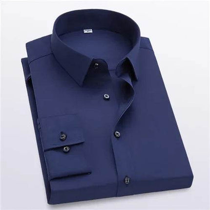 Qj Cinga Men Slim Fit Formal Shirt Square Collar 5XL by zapcart
