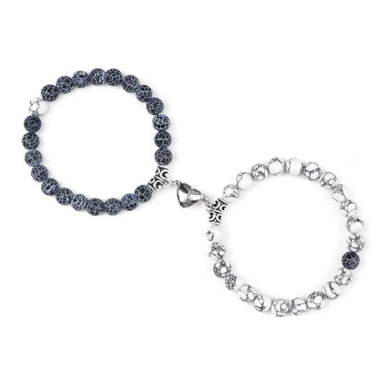 Reliatonny Natural Stone Beads Bracelet For Lovers Magnet by zapcart