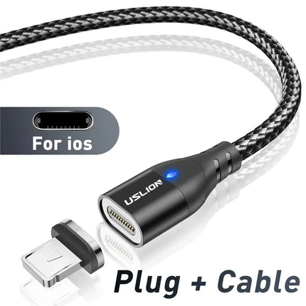 USLION Magnetic Charger Cable For iPhone Fast Charge by zapcart