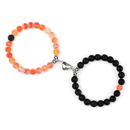 Reliatonny Natural Stone Beads Bracelet For Lovers Magnet by zapcart