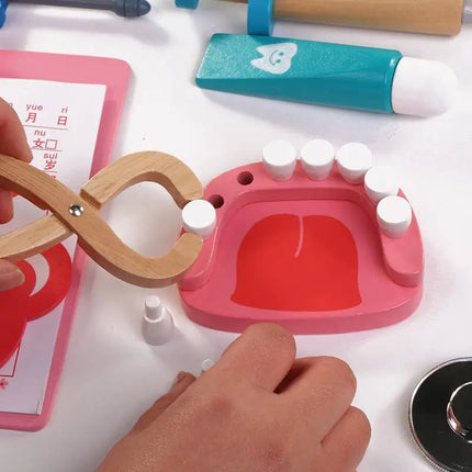 Toddler Wooden Stethoscope Toy For Imaginative Doctor Play by zapcart