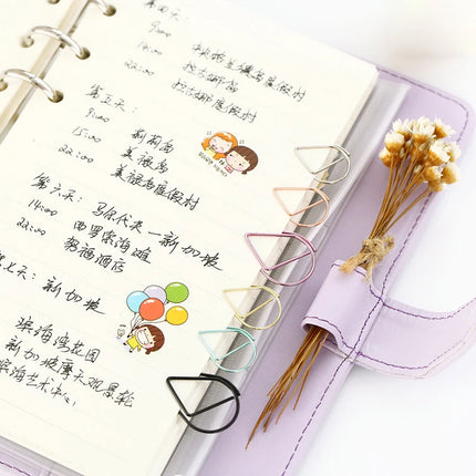 Phantaci Drop Shape Paper Clips Gold Silver Kawaii Office by zapcart