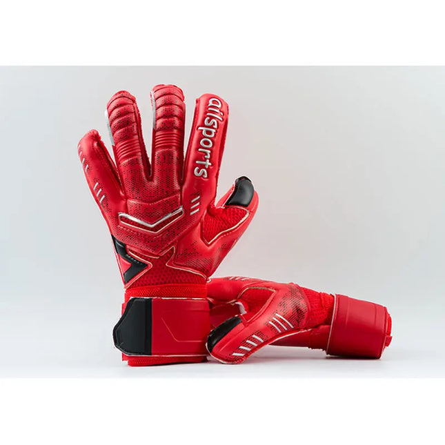 Goalkeeper Gloves Non Slip Latex Finger Protection Adults by zapcart