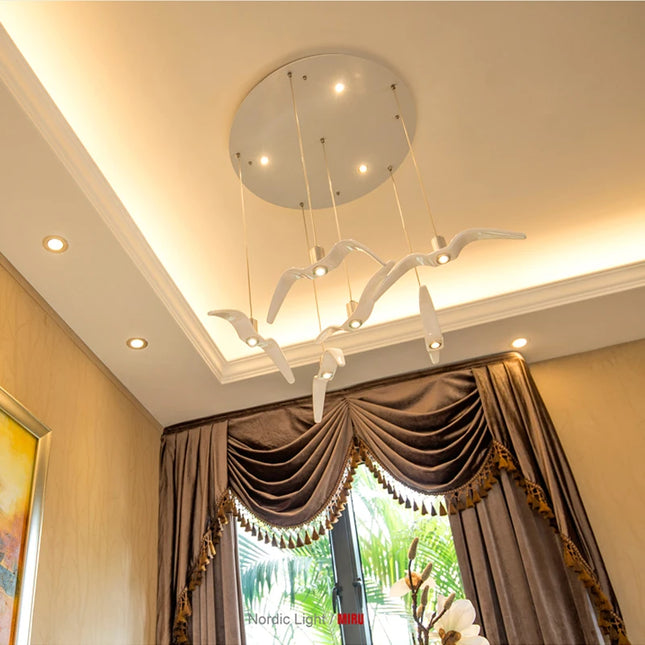 Seagull Pendant Lamp By Brokis Night Birds Resin Silhouette by zapcart