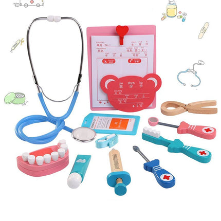 Toddler Wooden Stethoscope Toy For Imaginative Doctor Play by zapcart