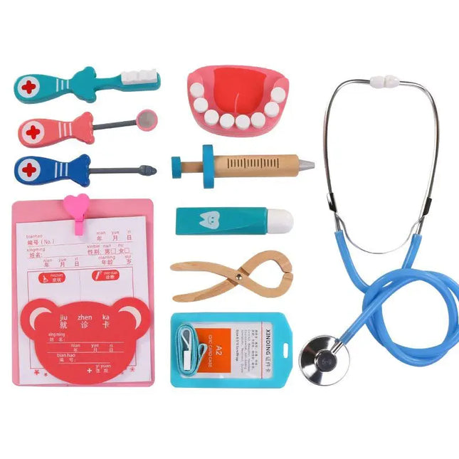 Toddler Wooden Stethoscope Toy For Imaginative Doctor Play by zapcart