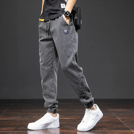 Anbican Men Plus Size Cargo Jeans Baggy Denim Jogger by zapcart