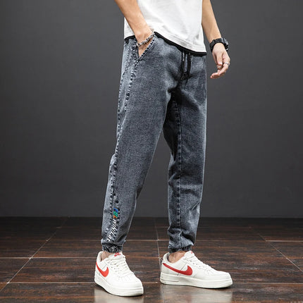 Anbican Men Plus Size Cargo Jeans Baggy Denim Jogger by zapcart