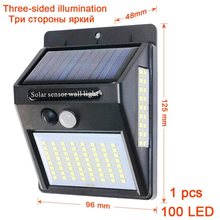 Dengsum Solar Motion Sensor 3 Sided Garden LED Path Light by zapcart