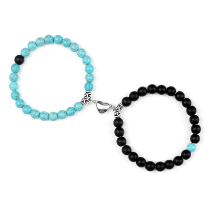 Reliatonny Natural Stone Beads Bracelet For Lovers Magnet by zapcart