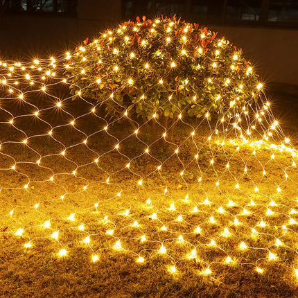 WHATOOK LED Net String Lights 3x2m And 6x4m Outdoor Decor by zapcart