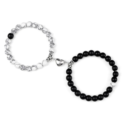 Reliatonny Natural Stone Beads Bracelet For Lovers Magnet by zapcart