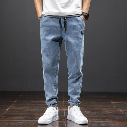 Anbican Men Plus Size Cargo Jeans Baggy Denim Jogger by zapcart