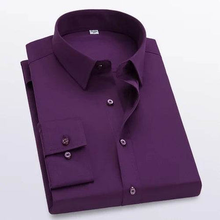 Qj Cinga Men Slim Fit Formal Shirt Square Collar 5XL by zapcart
