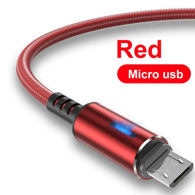 Maerknon Micro USB Cable Fast Charging 3A LED Android by zapcart