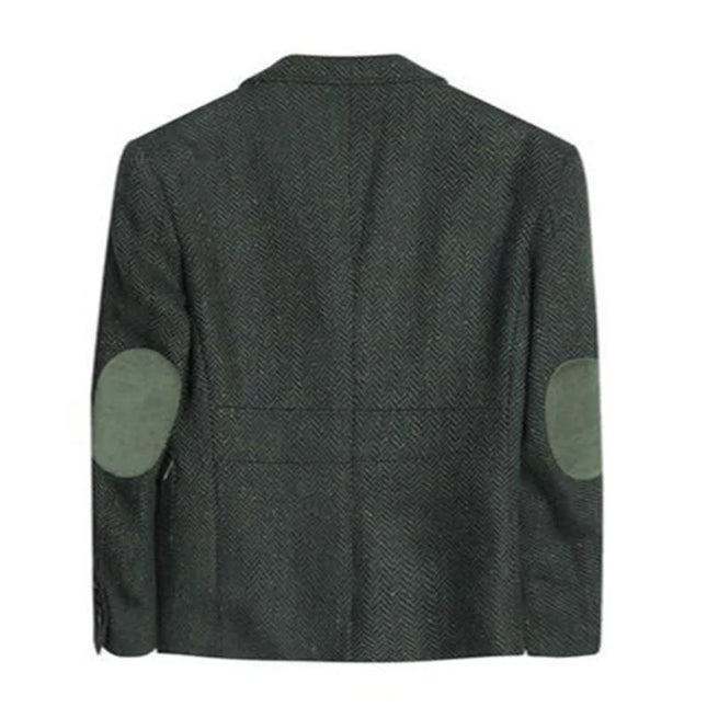 Mens Herringbone Wool 3 Piece Suit By CN Jiangsu Slim Fit by zapcart
